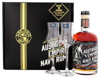 Austrian Empire Navy Rum Solera 18 Years 2 Gass Gift Box 3 Austrian Empire Navy Rum Solera 18 Years 2 Gass Gift Box